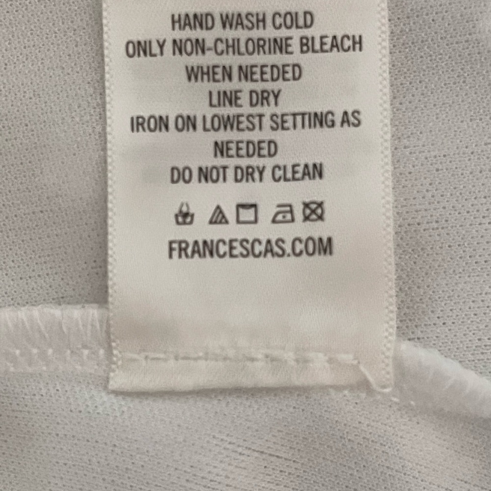 Francesca's Collections Mi Ami Rose Clip Dot white puff sleeve Mini Dress Medium - Picture 11 of 11